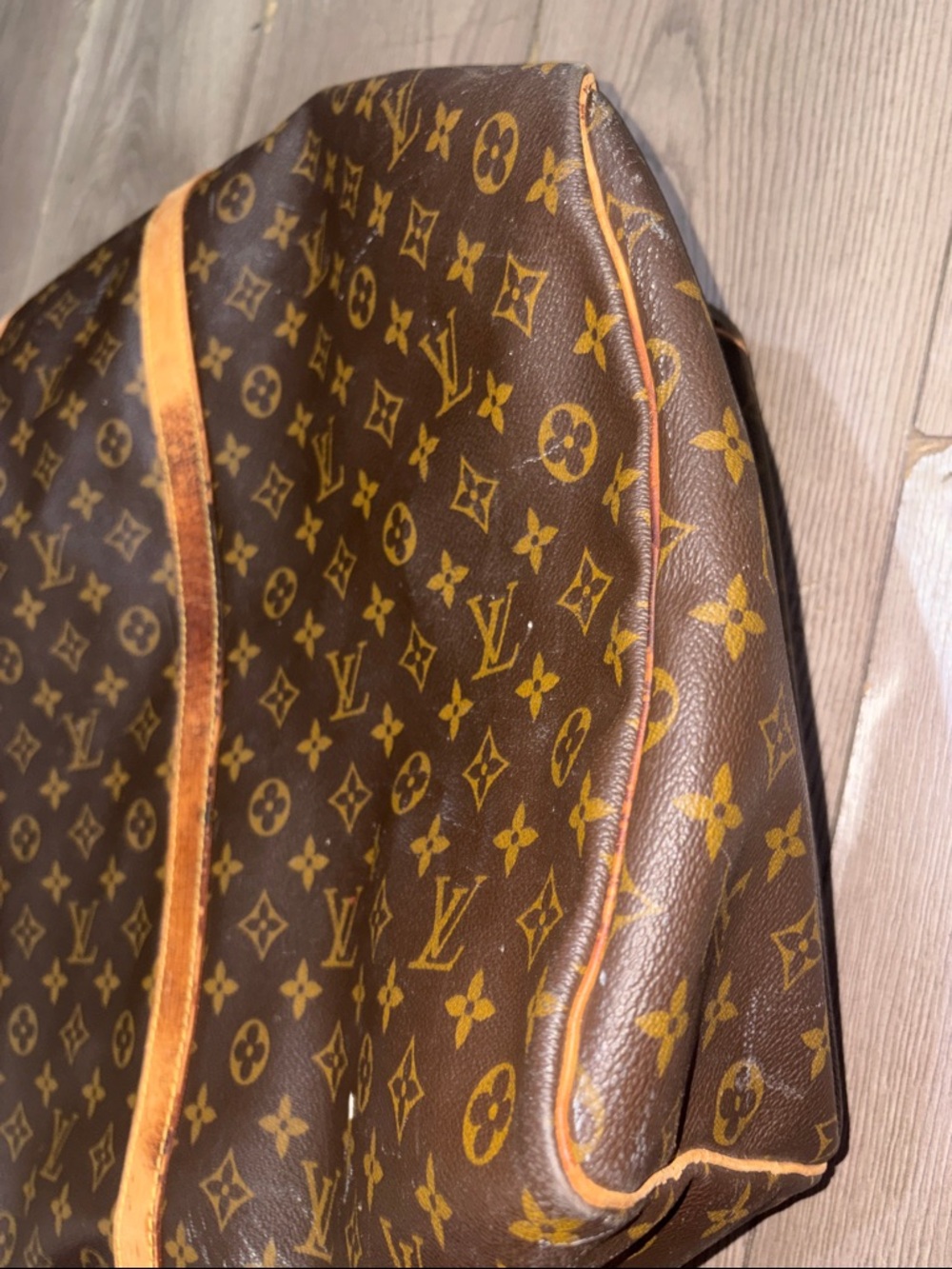 Louis Vuitton Monogram Keepall Duffle Bag - Brown & Tan - Picture 12 of 16